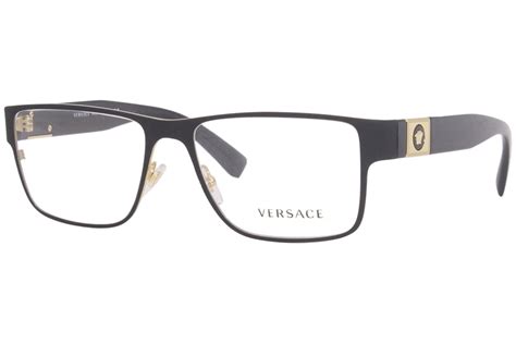 versace small rectangular black men& 39|Versace Eyeglasses by LensCrafters .